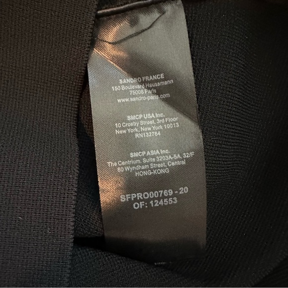 Sandro Double-Breasted Mini Dress in Black Size 36 (4 US) - Picture 9 of 10